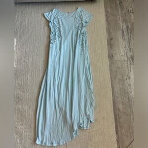Free People Light Blue Lace Maxi Dress Size XS